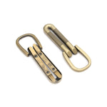 Four Textured Loop Strap Connectors Antique