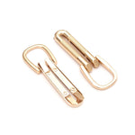Four Textured Loop Strap Connectors Gold