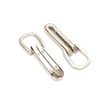Four Textured Loop Strap Connectors Nickel