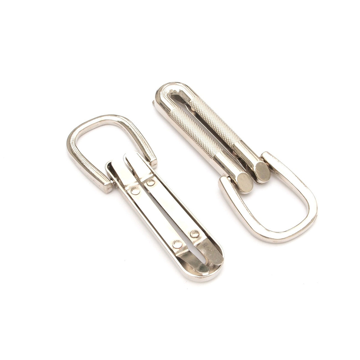 Four Textured Loop Strap Connectors Nickel