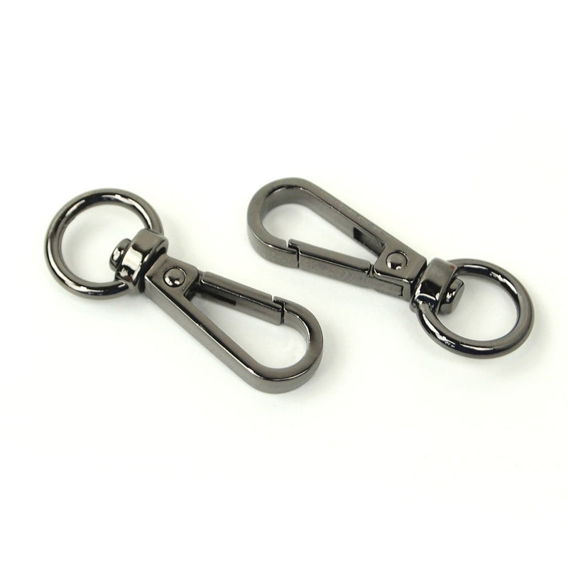 Two Swivel Hooks 1/2" Gunmetal