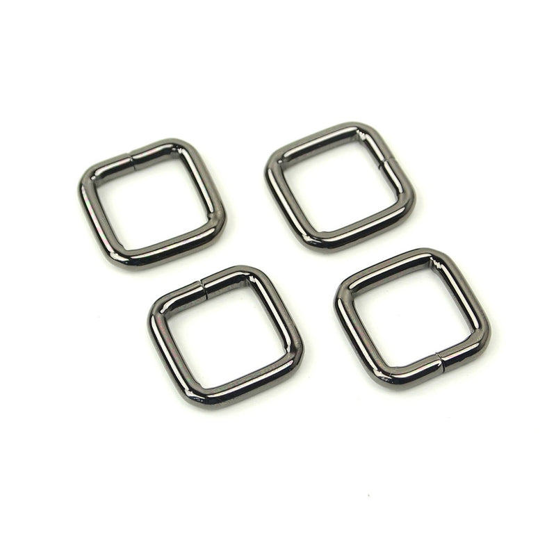 Four Rectangle Rings 1/2" Gunmetal