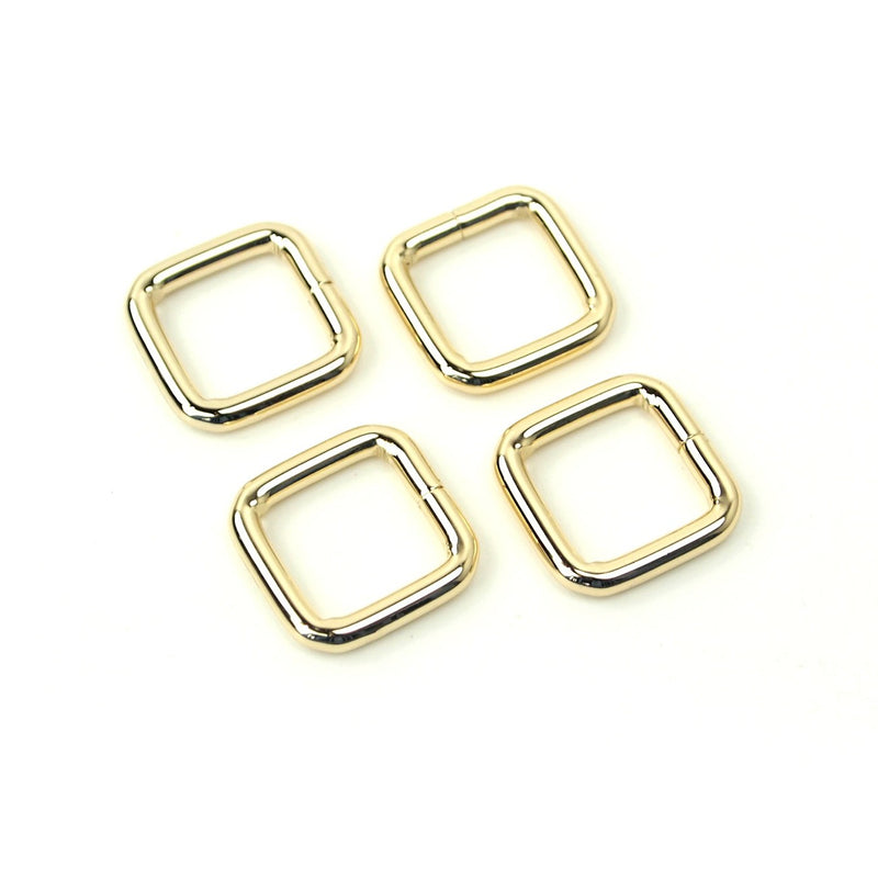 Four Rectangle Rings 1/2" Gold
