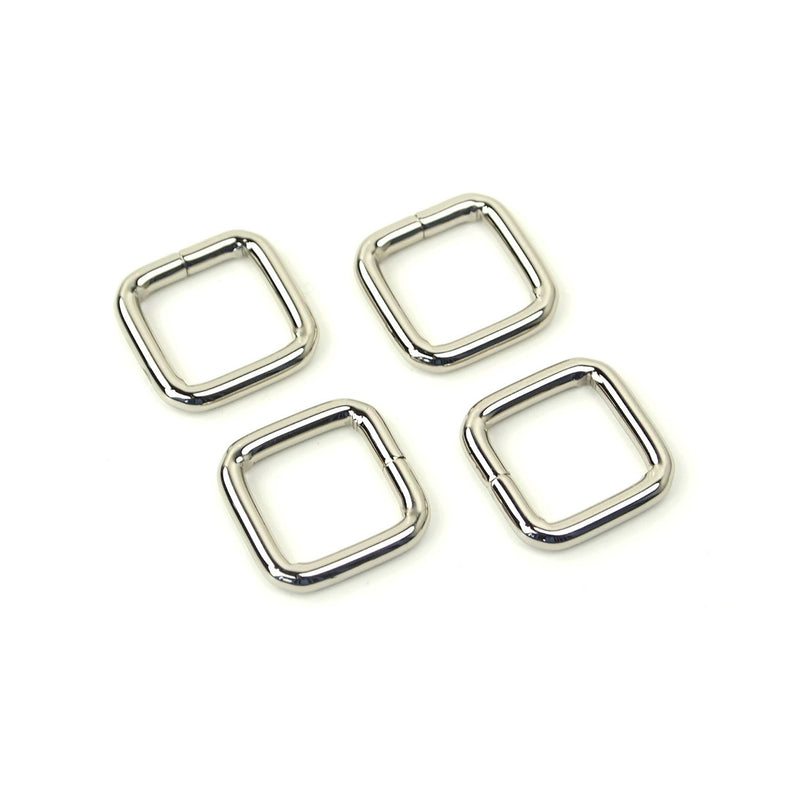 Four Rectangle Rings 1/2" Nickel