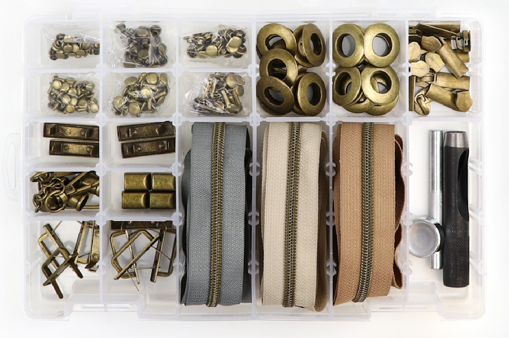Next Level Hardware & Zipper Set Antique