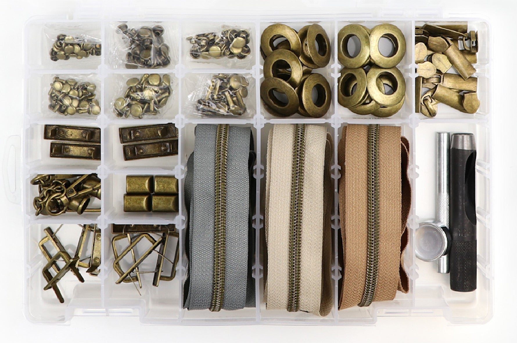 Next Level Hardware & Zipper Set Antique