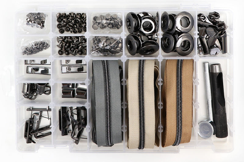Next Level Hardware & Zipper Set Gunmetal