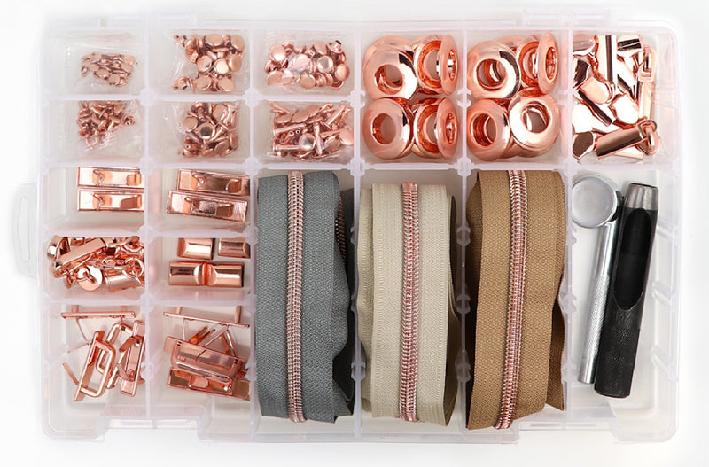 Next Level Hardware & Zipper Set Rose Gold