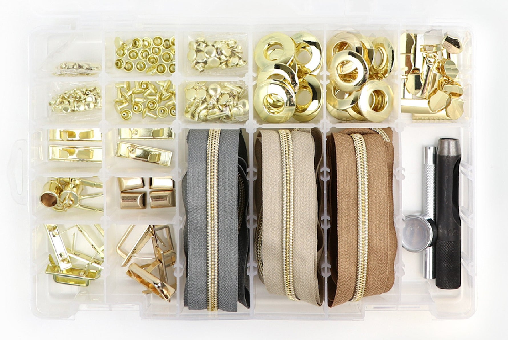 Next Level Hardware & Zipper Set Gold