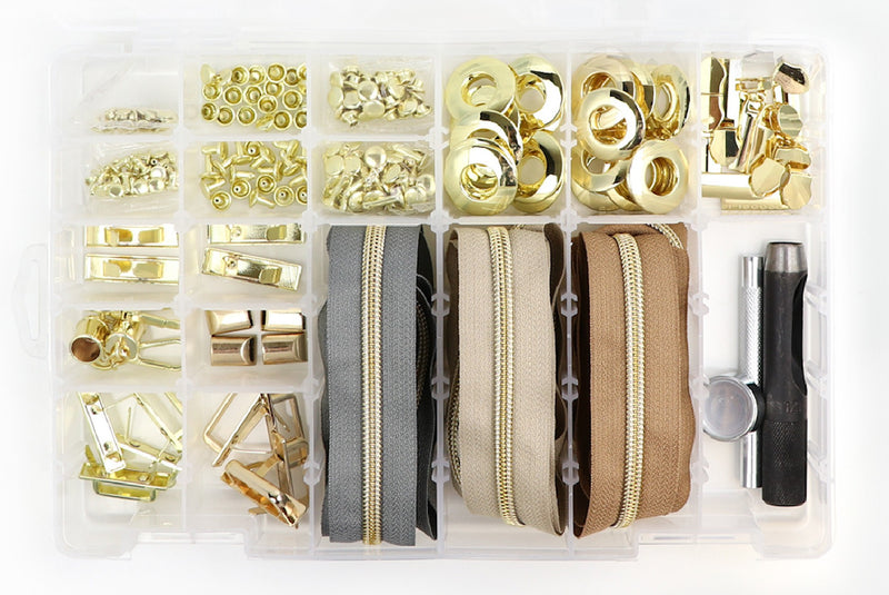 Next Level Hardware & Zipper Set Gold