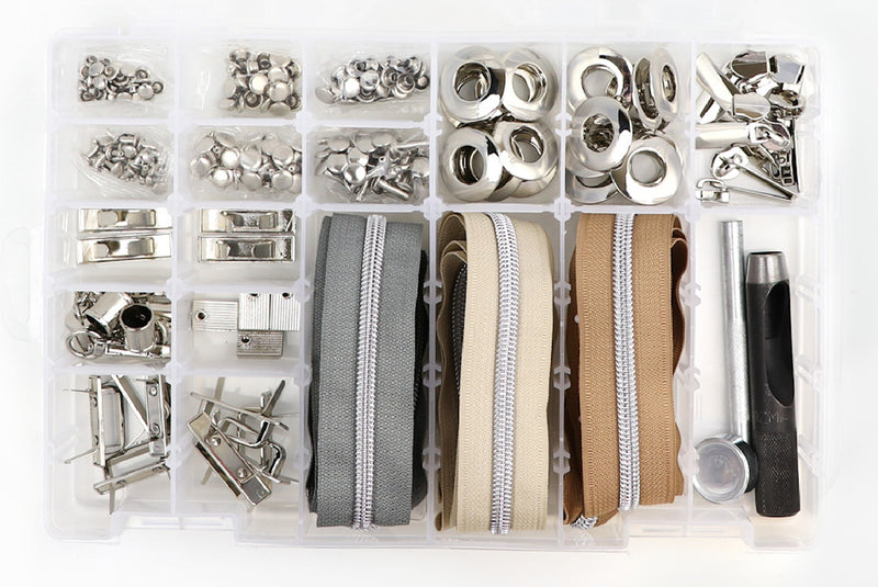 Next Level Hardware & Zipper Set Nickel