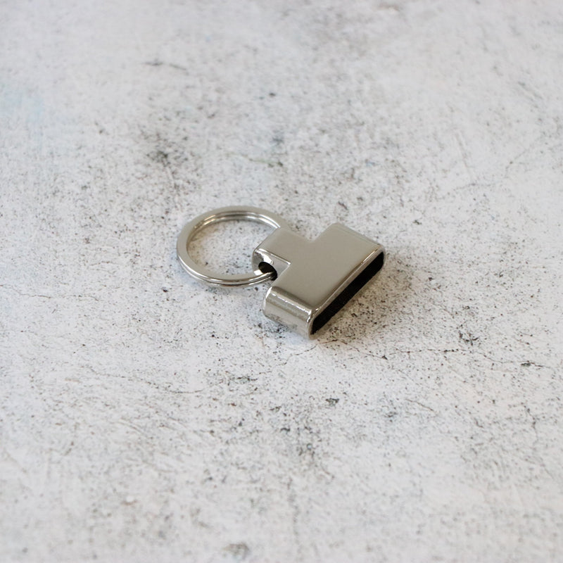 Two Screw-In Key Fobs 1in Nickel