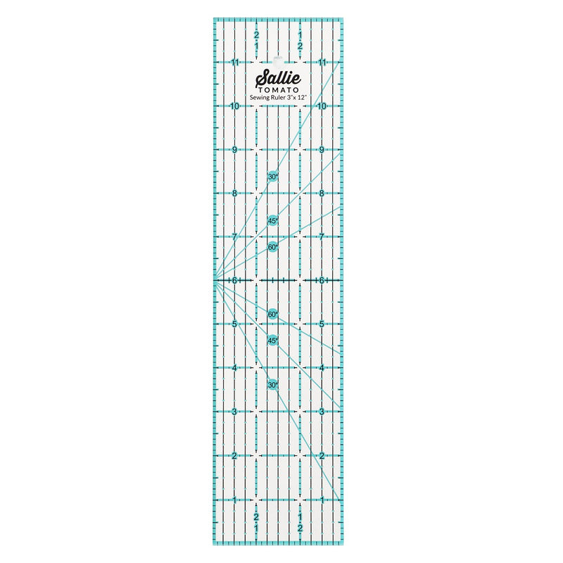 Sallie Tomato 3in x 12in Sewing & Quilting Ruler