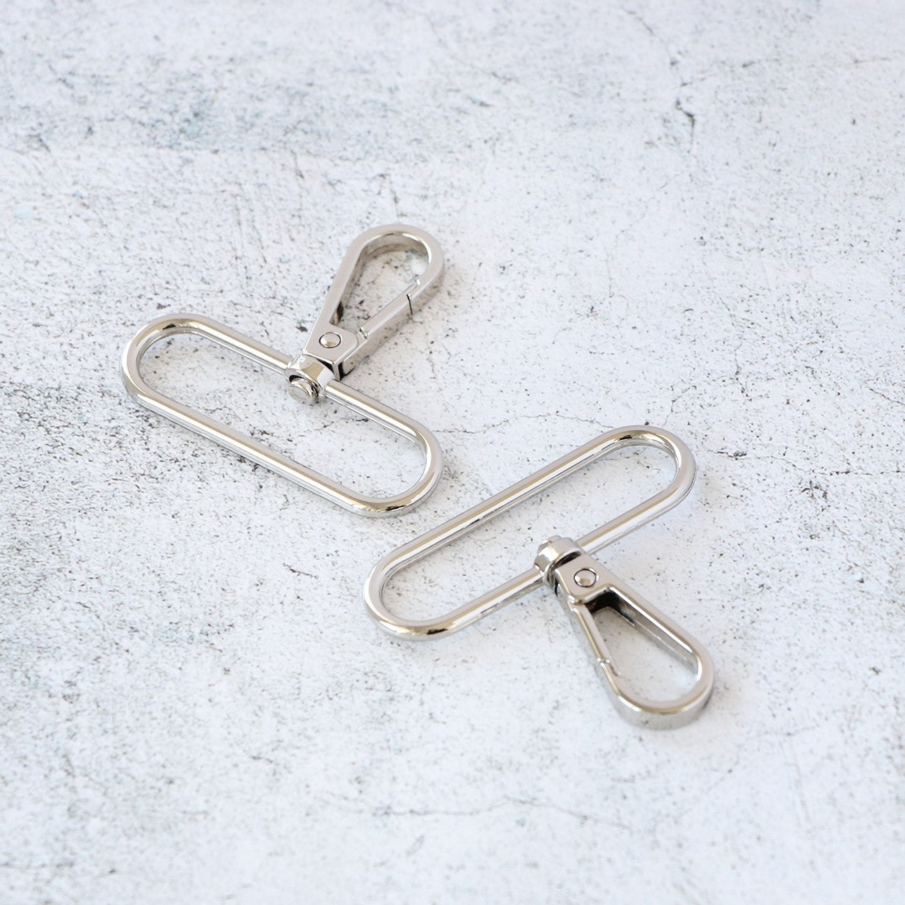 Two 2in Swivel Hooks Nickel