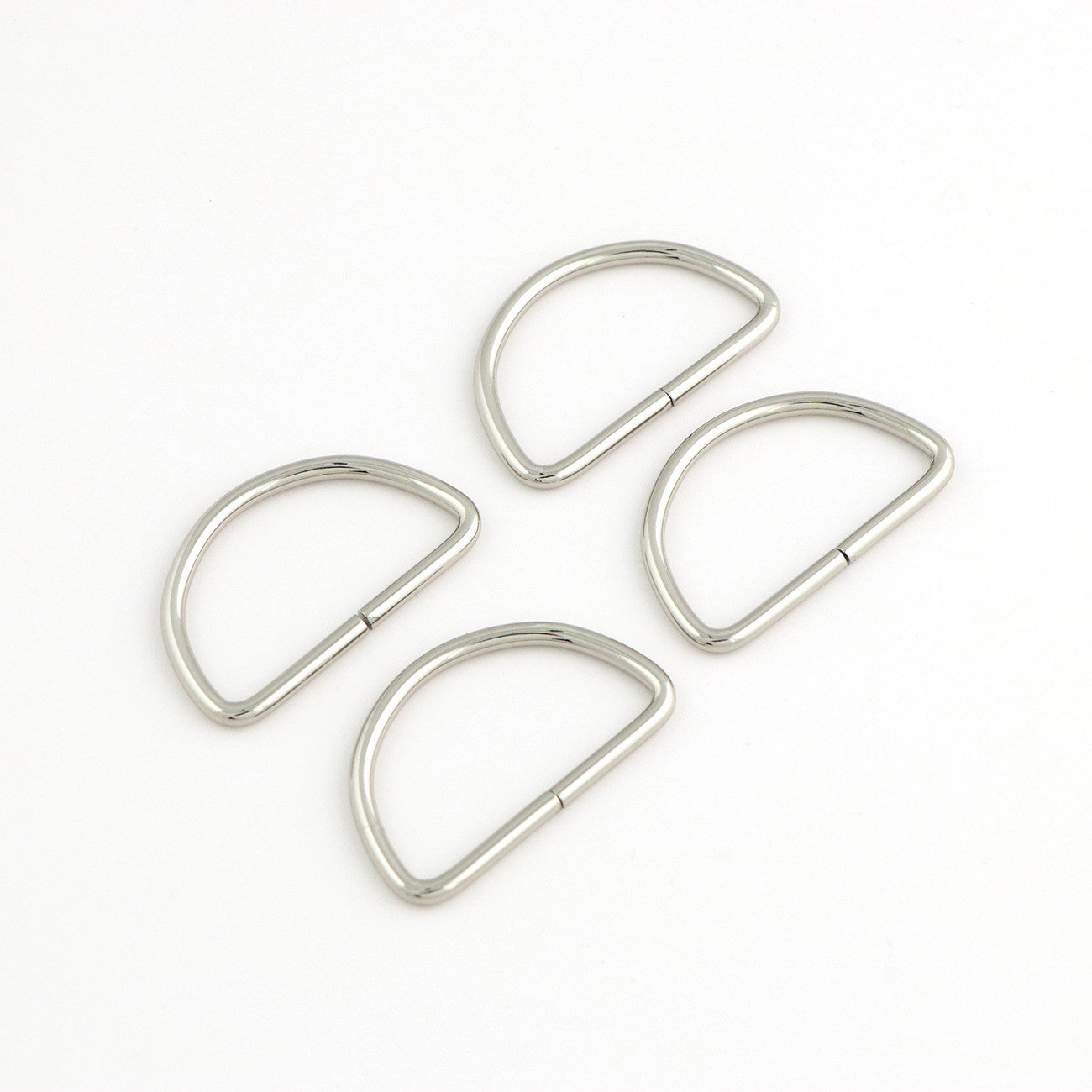Four 2in D-Rings Nickel