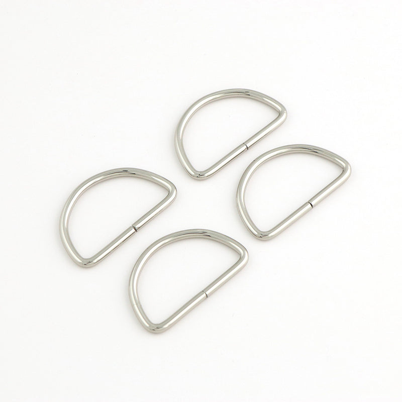 Four 2in D-Rings Nickel
