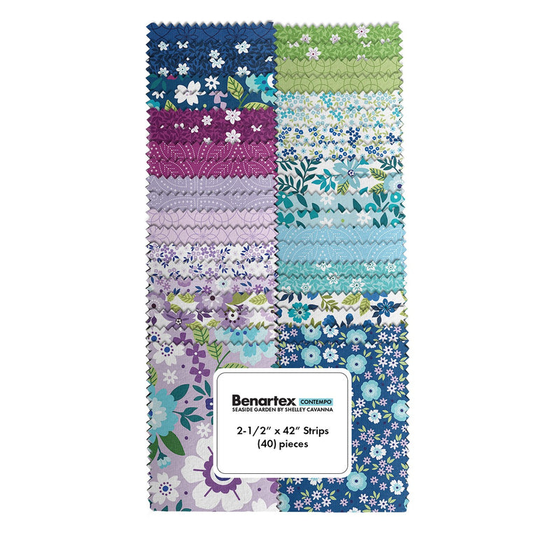 2.5in Strips Seaside Garden, 40pcs/bundle