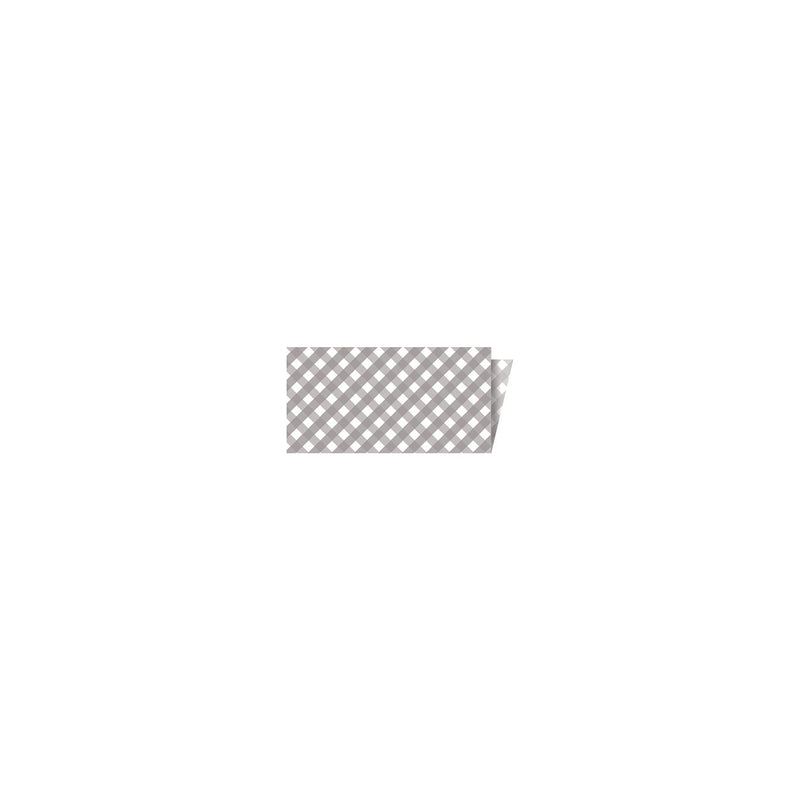 Riley Blake Designs Single-Fold Quilt Binding Micro Gingham Gray