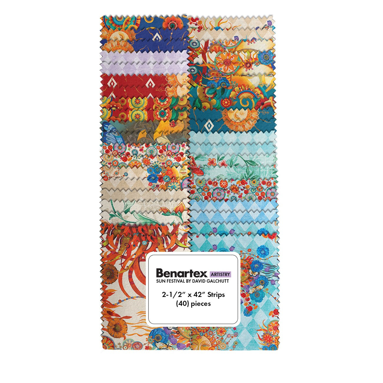 Sun Festival 2.5in Strips, 40pcs/bundle