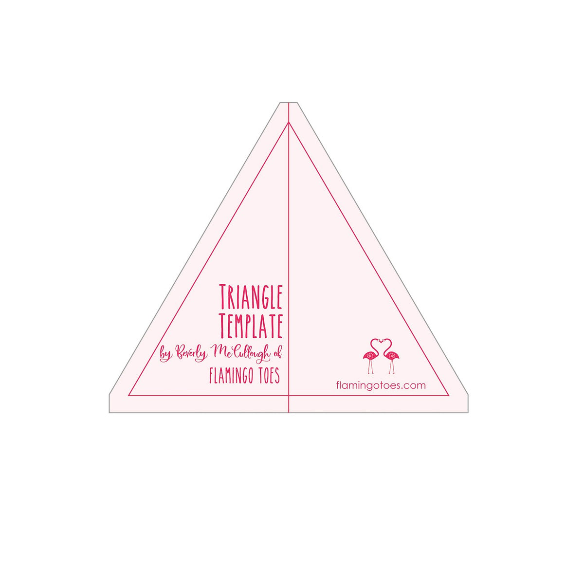Triangle and Half Hexie Template by Beverly McCullough