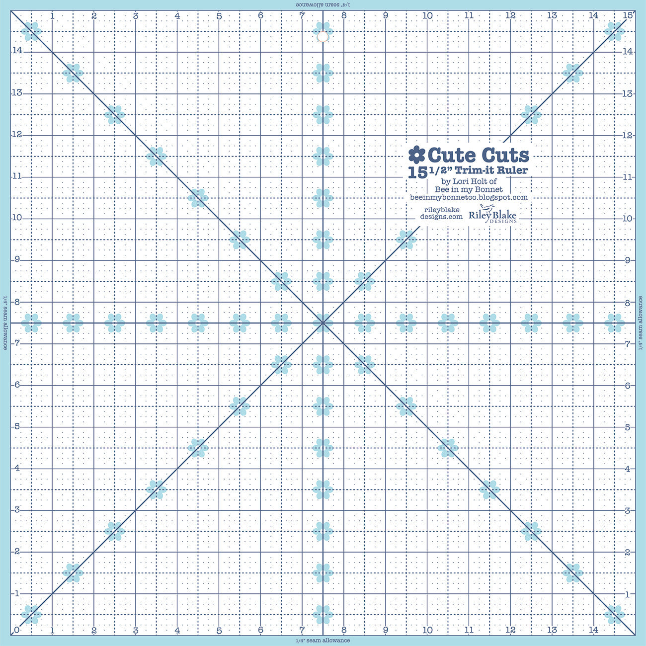 Trim It Ruler Square 15-1/2in x 15-1/2in