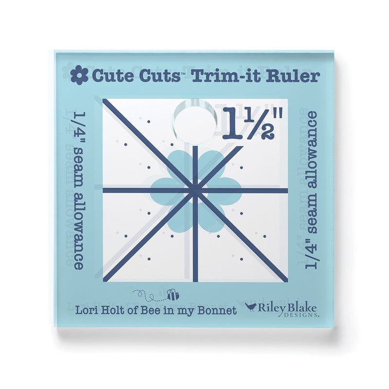 Lori Holt Cute Cuts Trim-it Ruler 1 1/2in x 1 1/2in