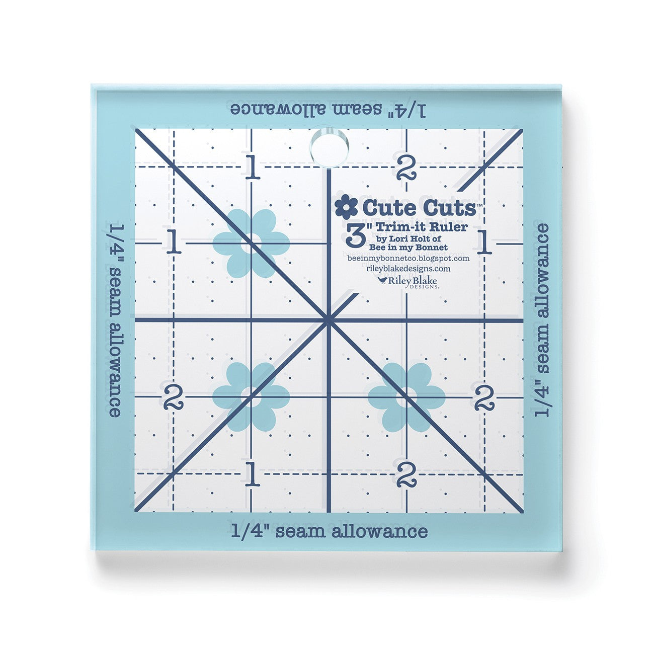Lori Holt Cute Cuts Trim-it Ruler 3in x 3in
