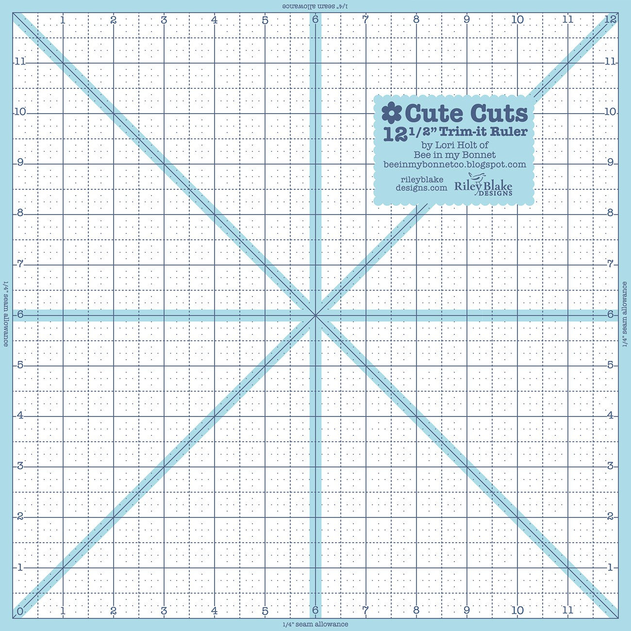 Trim It Ruler Square 12-1/2in x 12-1/2in