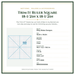 Product Specifications – Trim It Ruler Square 18-1/2in x 18-1/2in