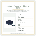 Product Specifications – Arrow Webbing 1-1/2in x 50yd