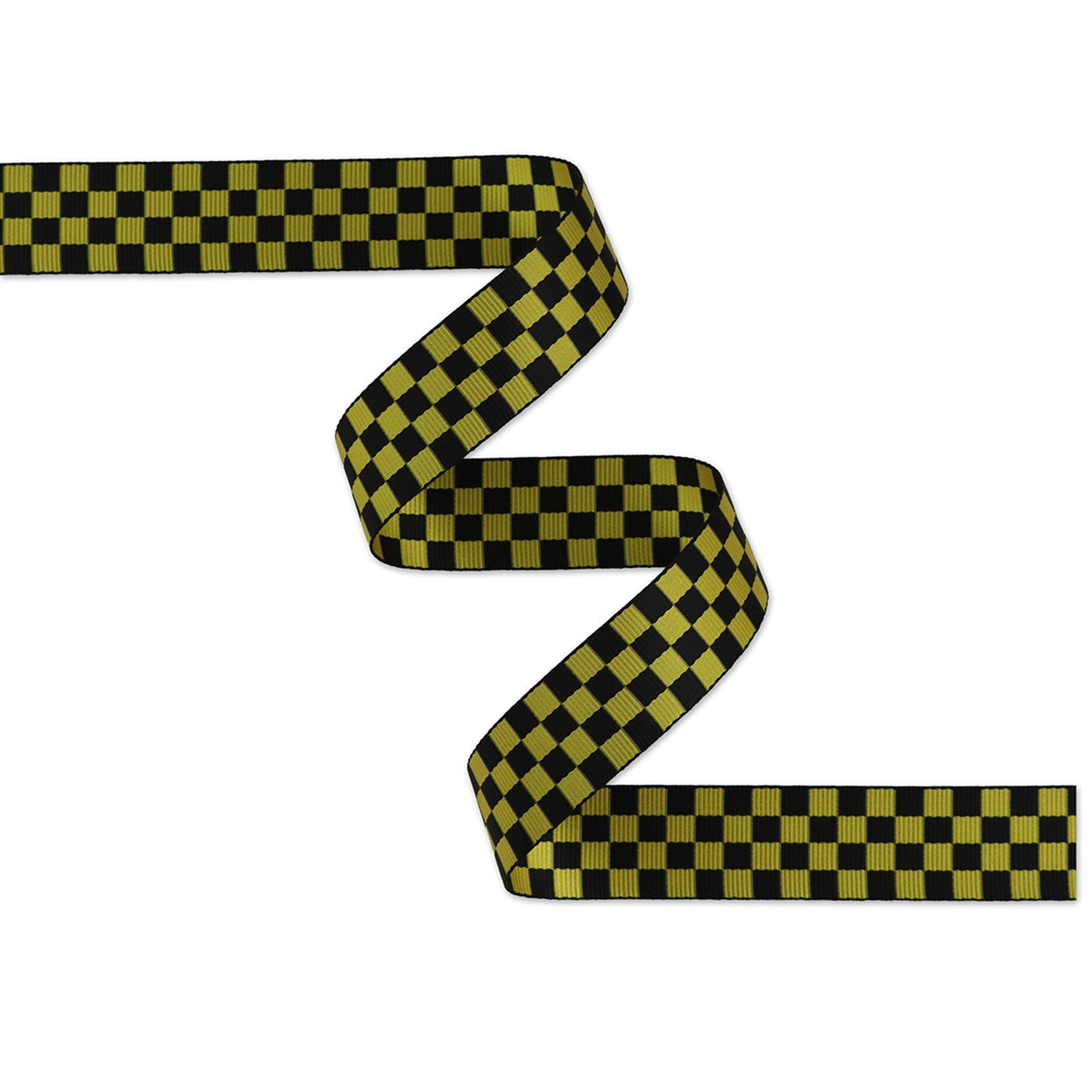 Checkerboard Black/Yellow Webbing 1-1/2in x 3 Yd