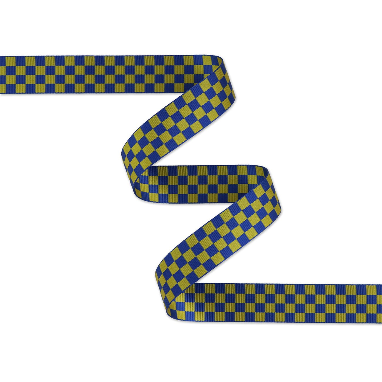 Checkerboard Blue/Yellow Webbing 1-1/2in x 50 Yd