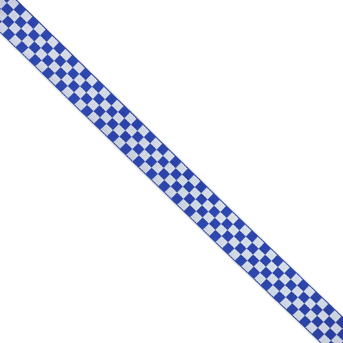 Checkerboard Navy/White Webbing 1-1/2in x 3 Yd
