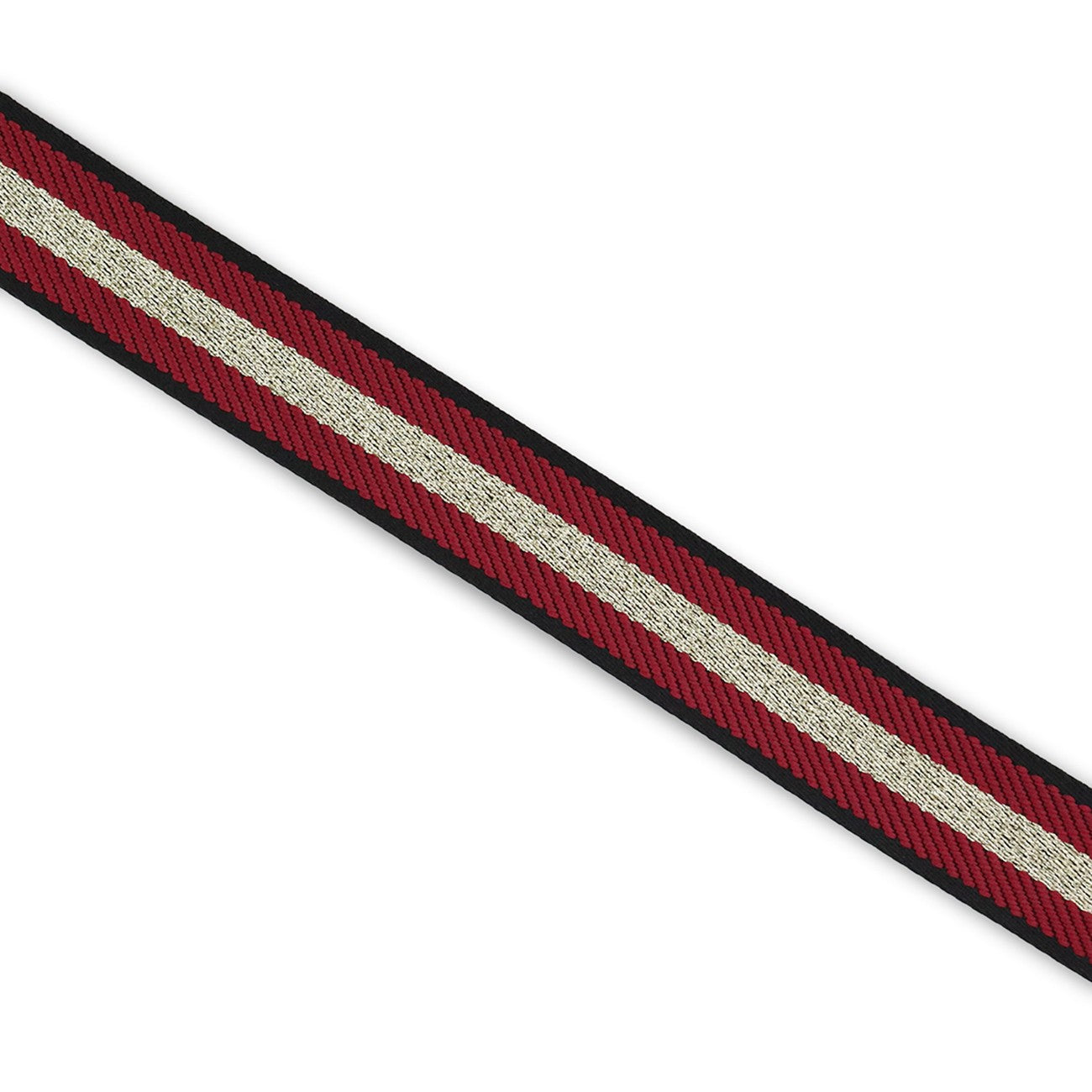 Metallic Gold Festive Stripe Cabernet Webbing 1-1/2" x 3 Yd