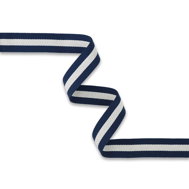 Navy Off White Webbing 1-1/2in x 3 yd
