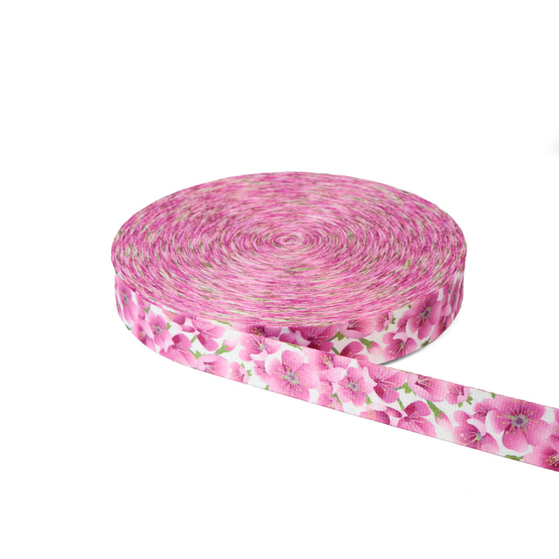 Pink Petals Webbing 1-1/2in x 50yd