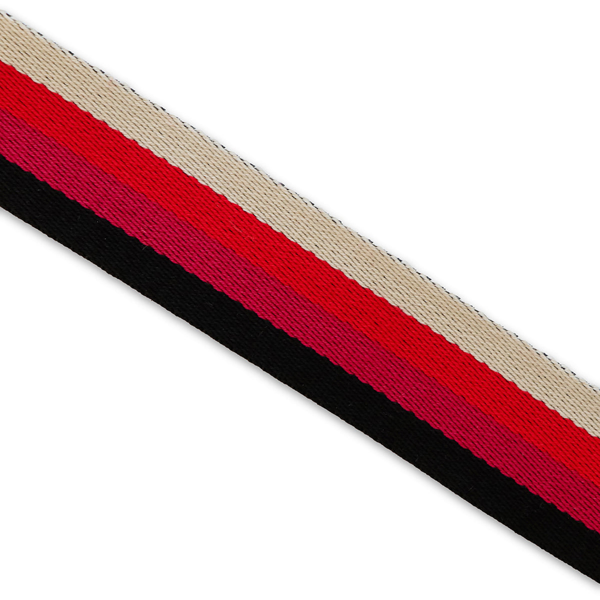Striped Valentine Webbing 1-1/2in x 3 yd