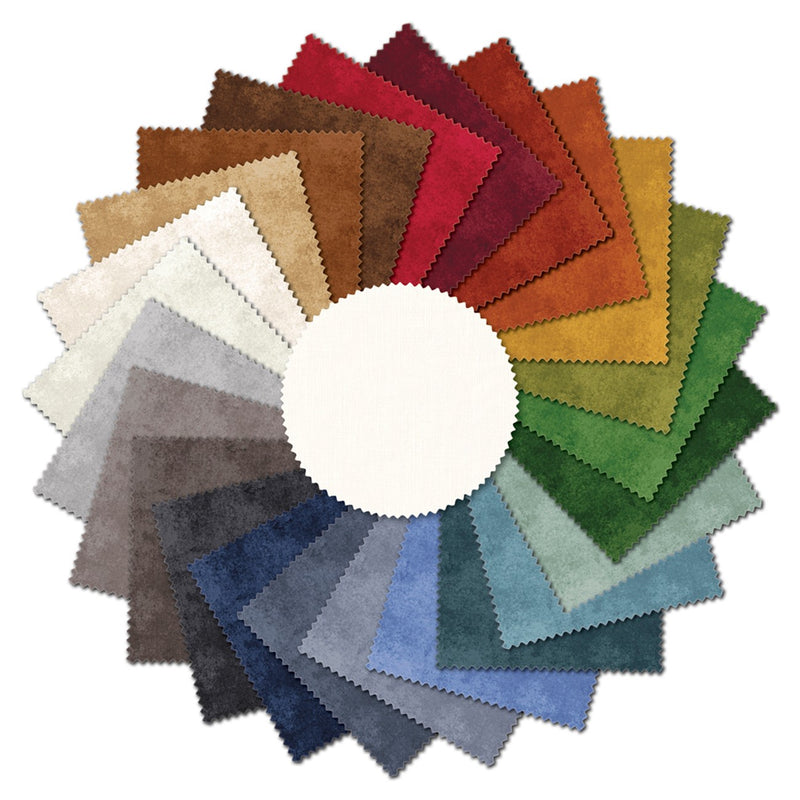 10in Squares Suede Flannel, 42pcs/bundle