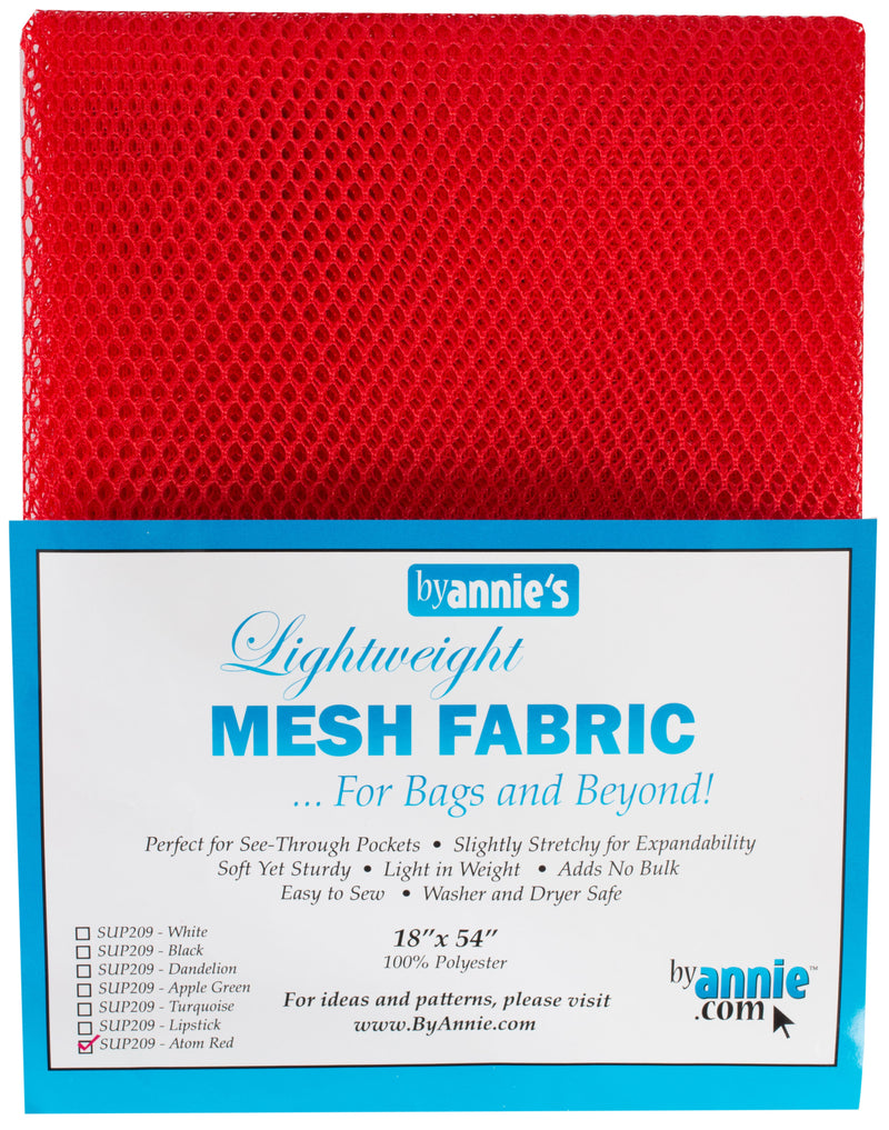 Mesh Lite Weight Atomic Red 18in x 54in