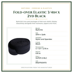 Product Specifications – Fold-over Elastic 3/4in x 2yd Black