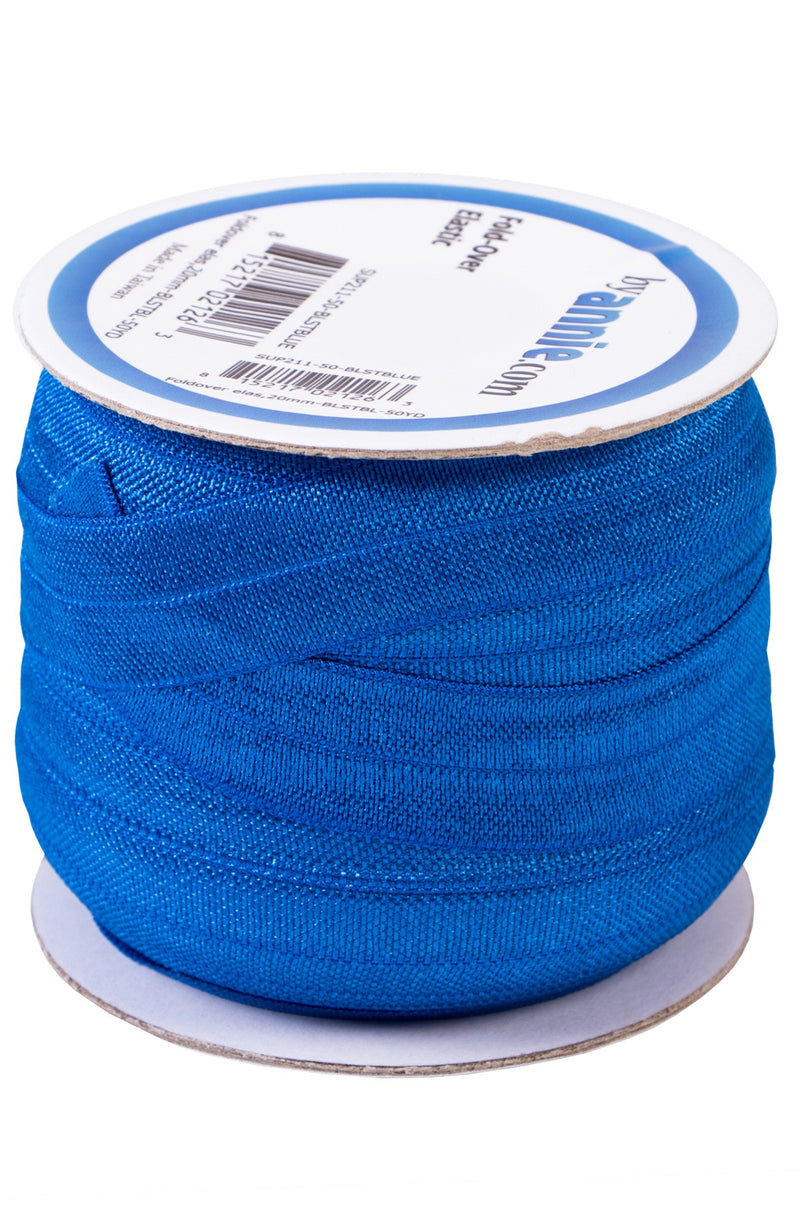 Fold-over Elastic 3/4in x 50yd Blastoff Blue