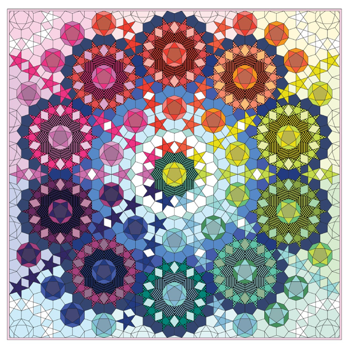 Supernova Pattern and Paper Pieces by Tula Pink