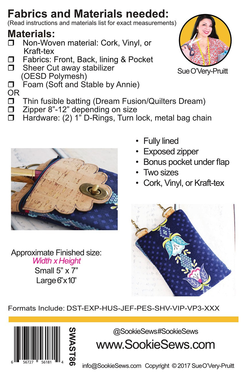 Scalloped Flap Cross Body Zipper Bag - ITH