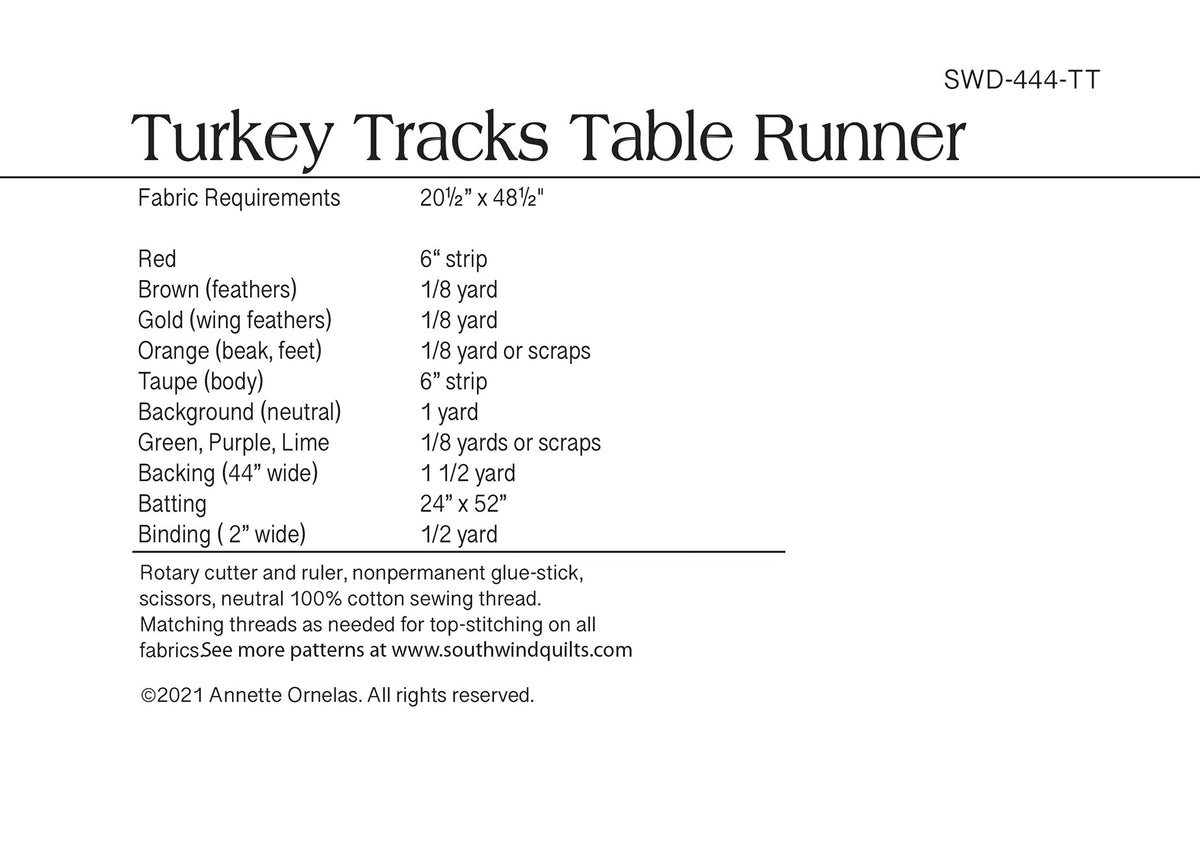Turkey Tracks