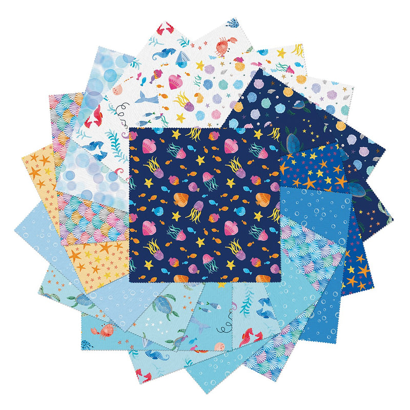 10in Squares Swim With Me, 42pcs/bundle