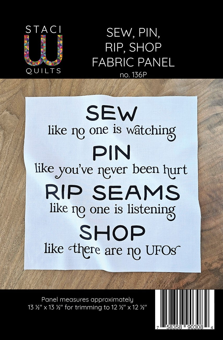 Sew, Pin, Rip, Shop Panel