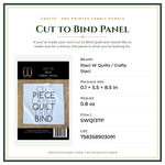 Product Specifications – Cut to Bind Panel