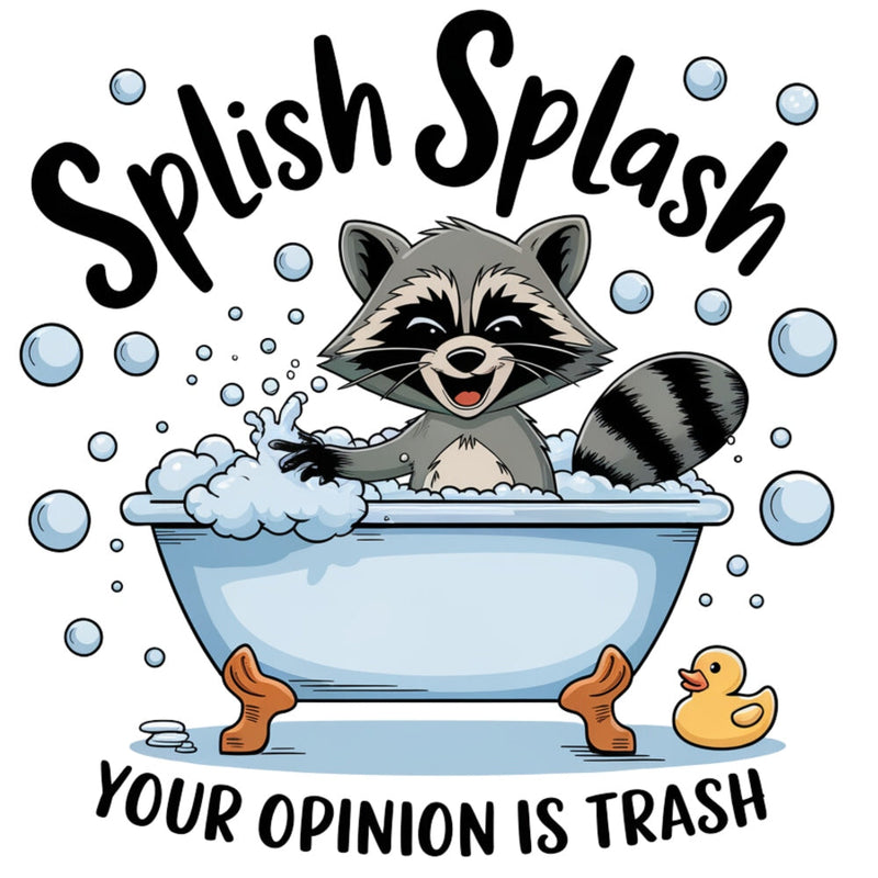 Splish Splash Your Opinion is Trash Fabric Panel