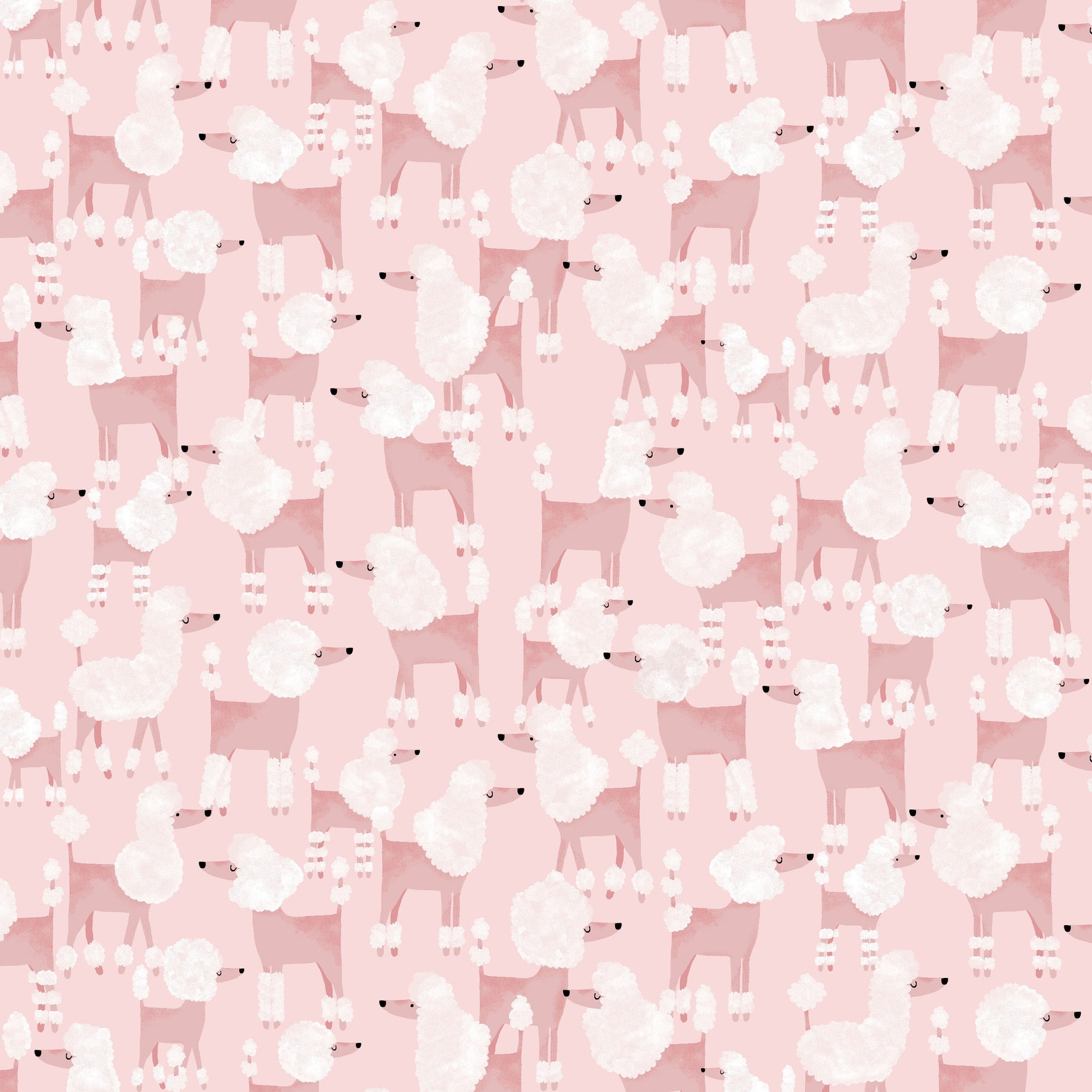 Pink Poodles Fit & Flare Dress