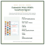 Product Specifications – Farmer's Wife 1930's Sampler Quilt